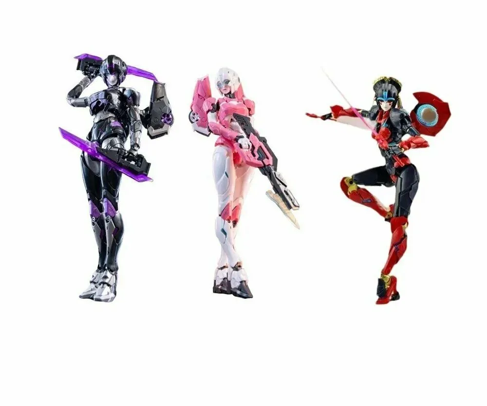 Movie Transformers/Арси+Темная Арси+Крылья-лезвия ветра изгибаются дугой/Arcee+Dark Arciee+Wind blade wings Arciee, Собранная модель/3 шт. — скидка по промокоду Яндекс Маркет