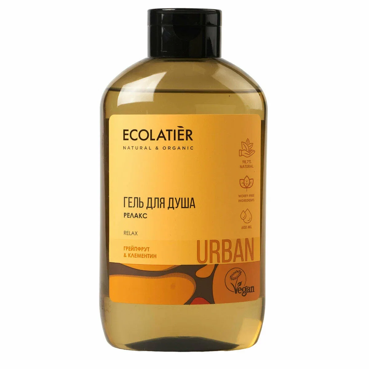 Гель Ecolatier для душа Релакс грейпфрут-клементин, 600мл, (2 шт) — ECOLATIER, 100 баллов за отзыв Яндекс Маркет