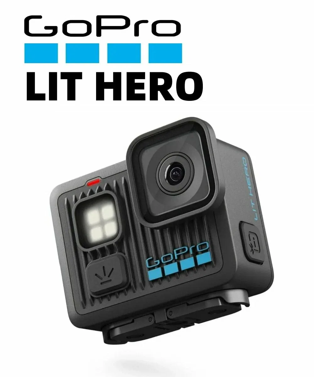 Экшн-камера GoPro LIT Hero 4К, LED-подсветка, водонепроницаемость до 5м — GoPro, скидка по промокоду Яндекс Маркет
