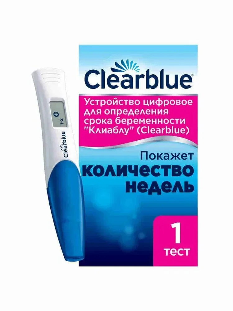 Тест на беременность электронный c индикатором срока ClearBlue Digital, 1 тест — qianfan, скидка по промокоду Яндекс Маркет