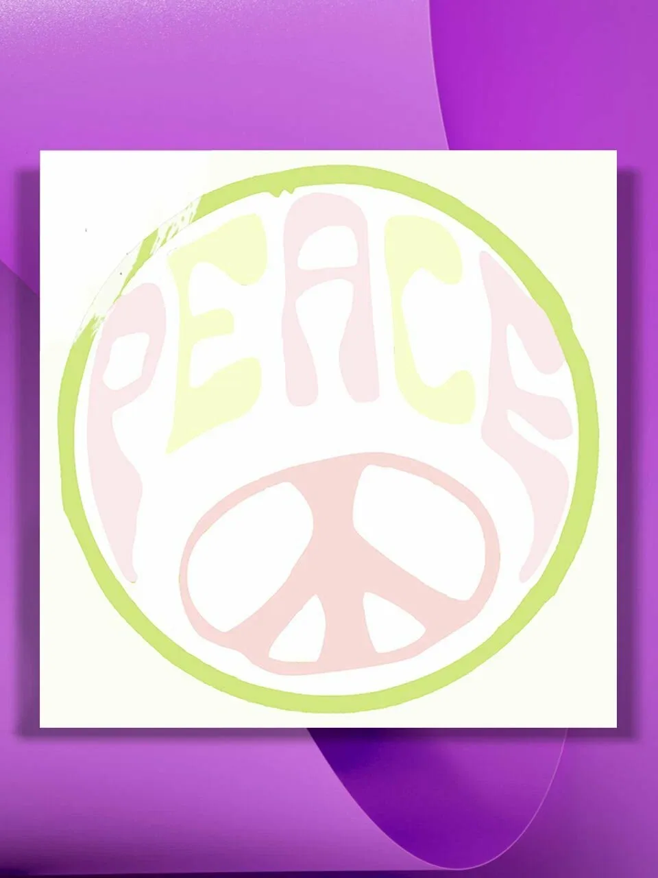 Картина по номерам на холсте Peace, 40 х 40 см — КУЛЬТУРА ЦВЕТА, скидка по промокоду Яндекс Маркет