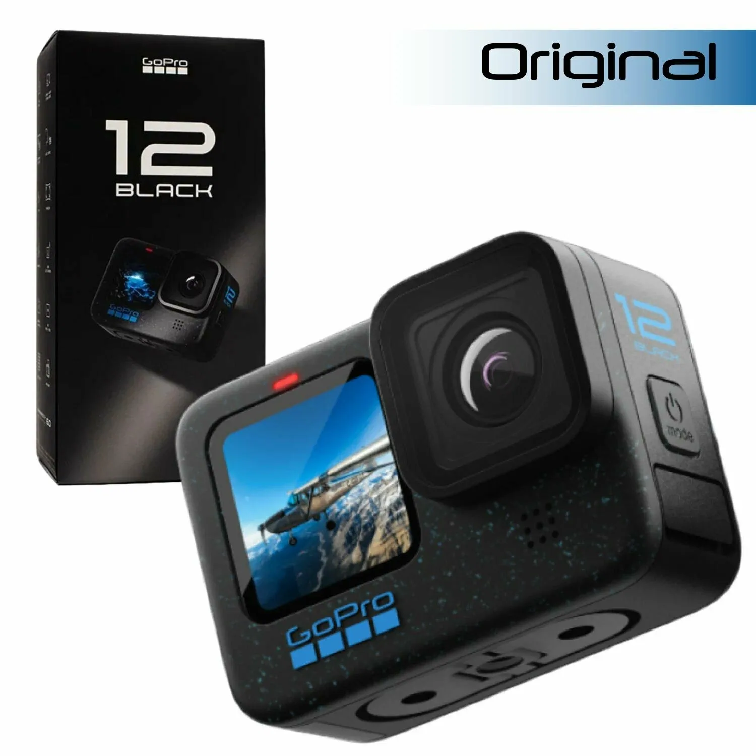 Go Pro Экшн камера 4k GoPro 12 Hero Black, водонепроницаемость, сенсорный экран, до 2, 5 ч — GoPro, скидка по промокоду Яндекс Маркет