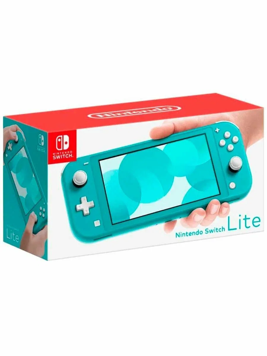 Портативная игровая консоль "Nintendo Switch Lite" 32 ГБ Turquoise — Nintendo, скидка по промокоду Яндекс Маркет