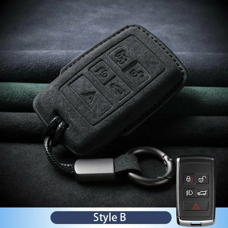 Замшевый кожаный чехол для ключей от автомобиля Land Rover Range Rover Black B2, For Land Rover — скидка по промокоду Яндекс Маркет