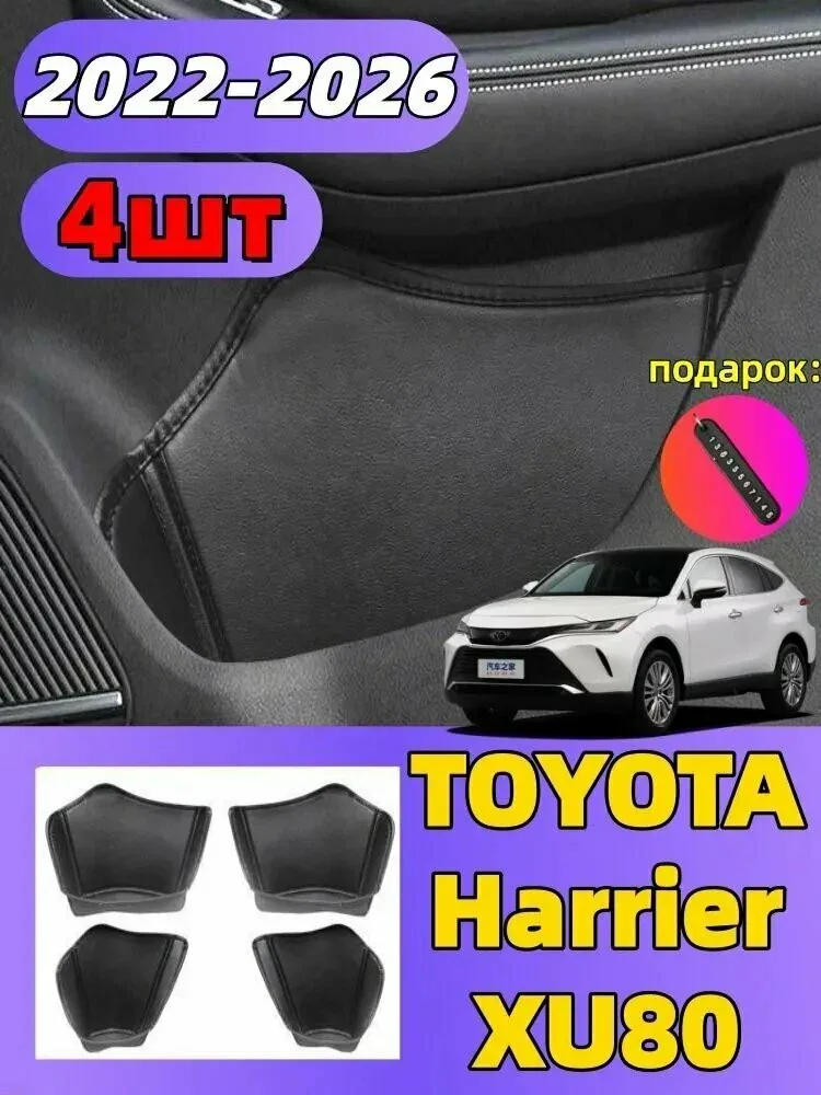 2022-2026 TOYOTA Harrier XU80 Кожаная защитная накладка для отверстий для хранения в дверях автомобиля, toyota harrier Автозапчасти — скидка по промокоду Яндекс Маркет