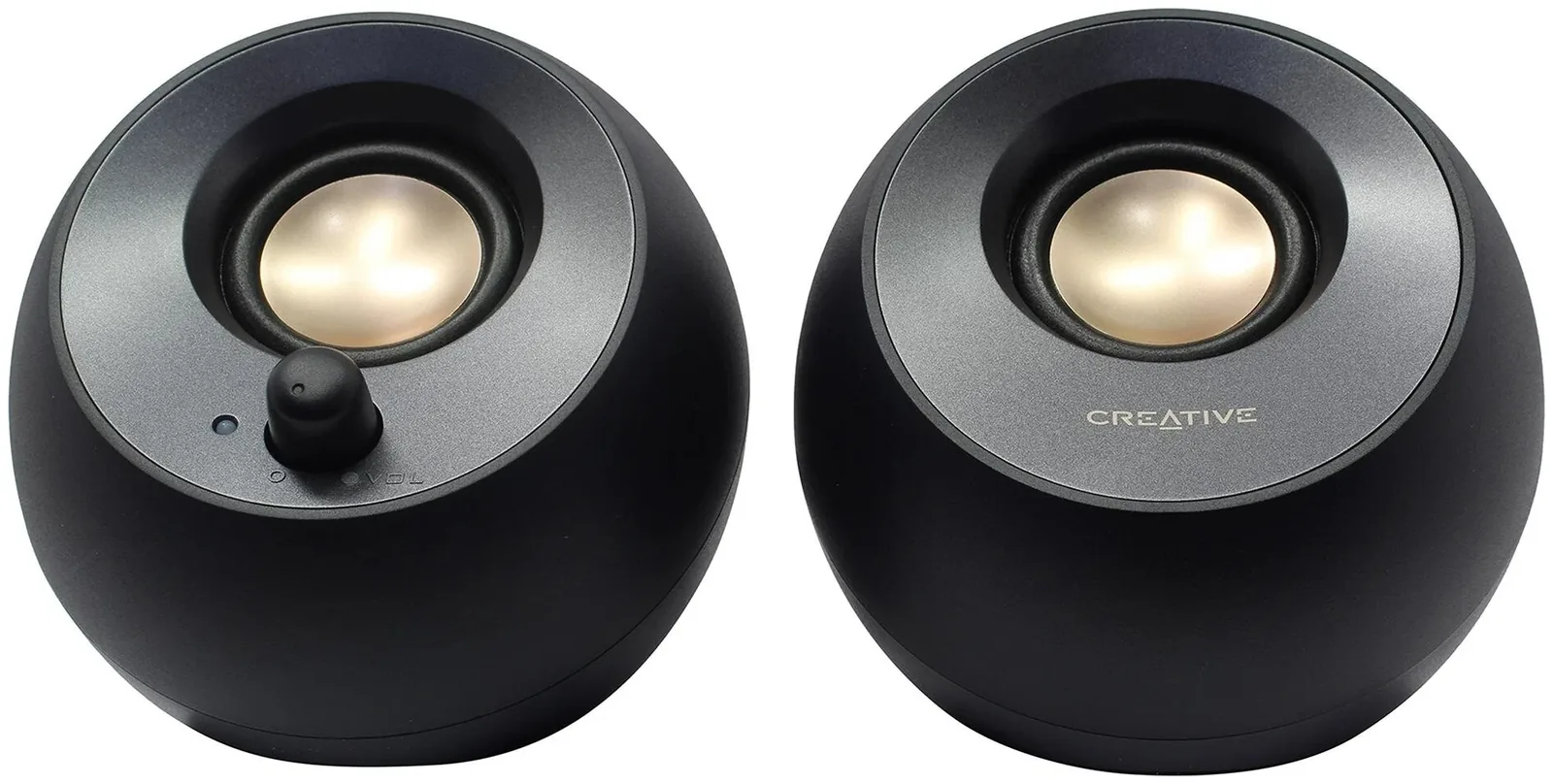 Колонки Creative Pebble V2 MF1695, 2.0, черный [51mf1695aa000] — Creative, скидка по промокоду Яндекс Маркет