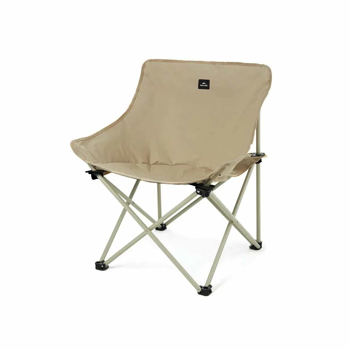 Кемпинговый стул до 110 кг Naturehike Stellaluna T01 Gathering Moon Chair, 2.4 кг, 48х48х74 см, Oxford 600D, сталь, хаки, кресло туристическое складное Naturehike — скидка по промокоду Яндекс Маркет
