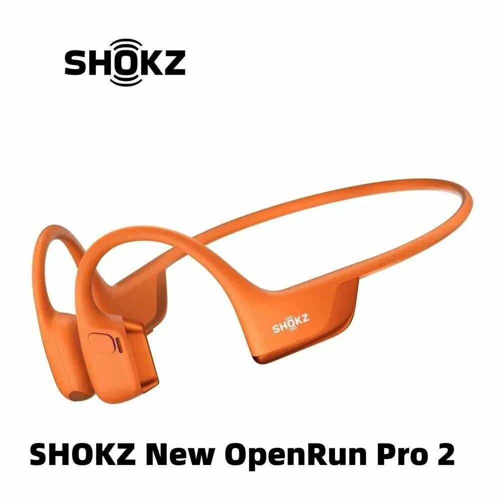 Наушники беспроводные Shokz OpenRun Pro 2 оранжевые S820, с шумоподавлением — SHOKZ, скидка по промокоду Яндекс Маркет