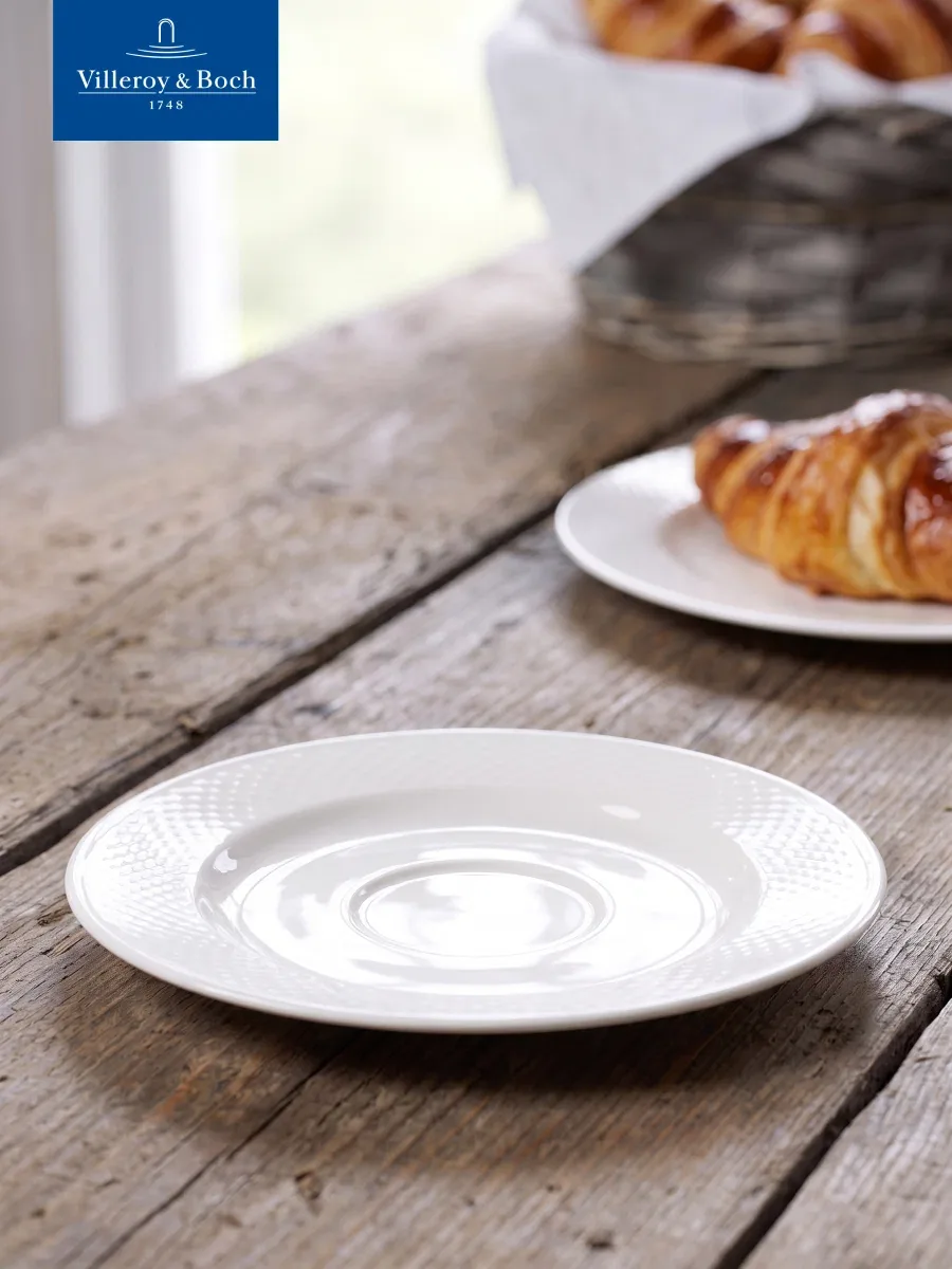 Блюдце для чайной и кофейной чашек 15 см, Easy White, Villeroy & Boch, Премиум-Фарфор — Villeroy & Boch, промокод и 50 баллов за отзыв Яндекс Маркет