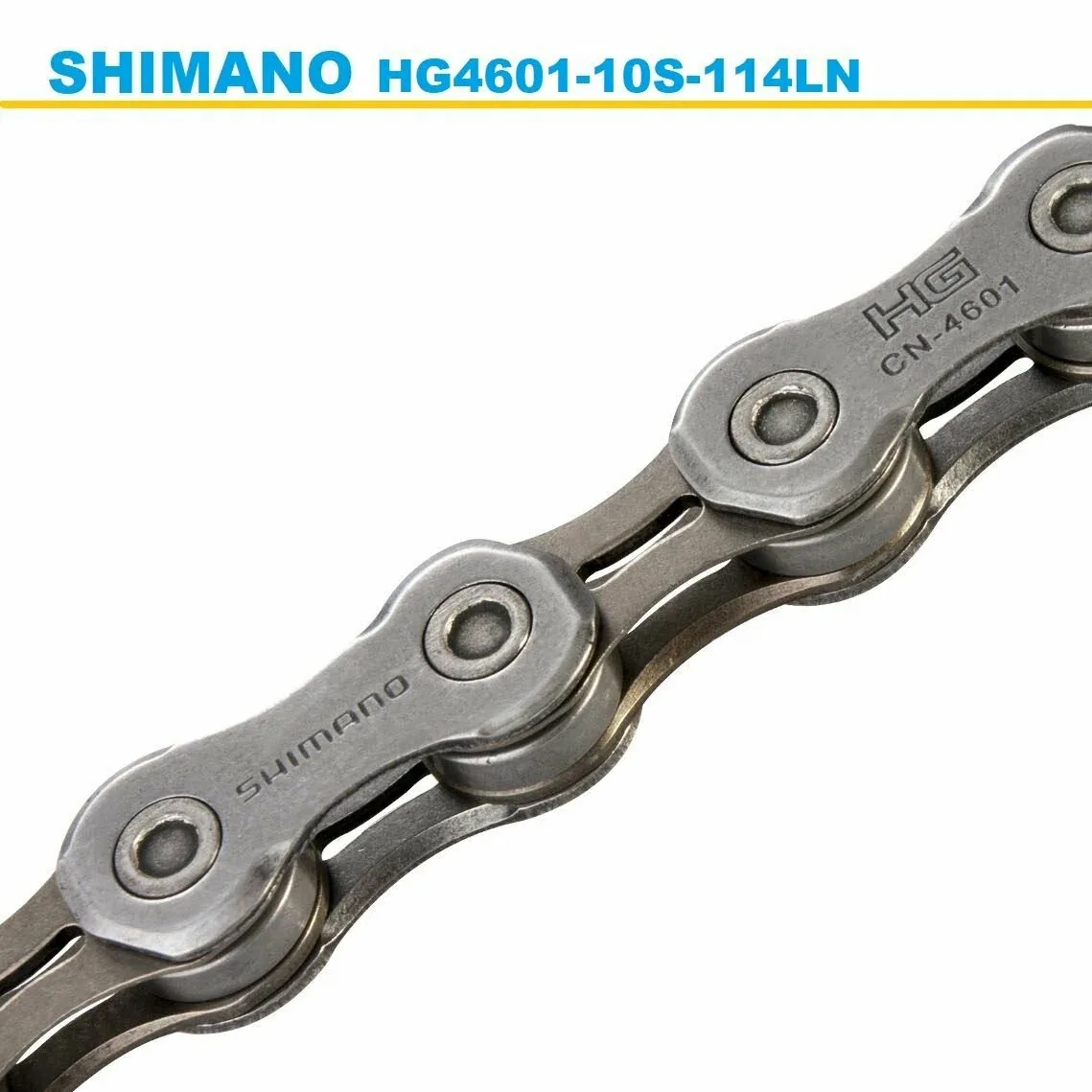Цепь велосипедная Shimano CN-4601 на 10 скоростей 114 звеньев, пин в комплекте / Без упаковки (oem) — скидка по промокоду Яндекс Маркет