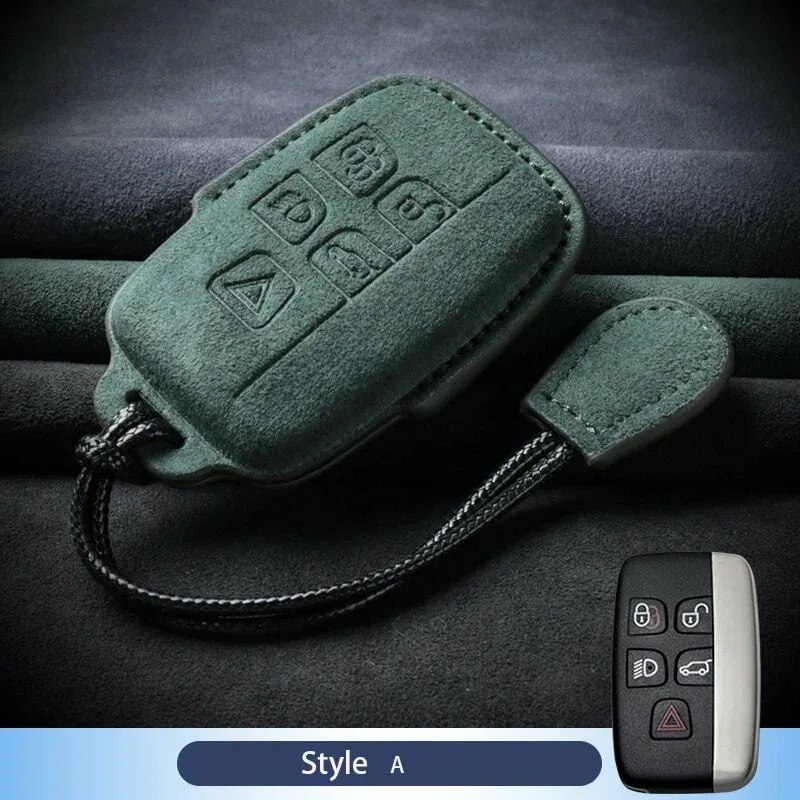 Замшевый кожаный чехол для ключей от автомобиля Land Rover Range Rover Evoque Green A1, For Jaguar — скидка по промокоду Яндекс Маркет
